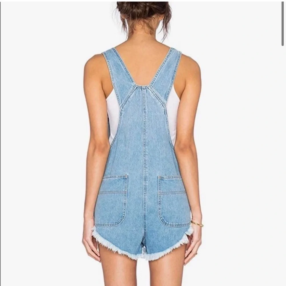 The Laundry Room Little Howdies Overalls Shorts Women’s Medium/Large - Picture 2 of 13
